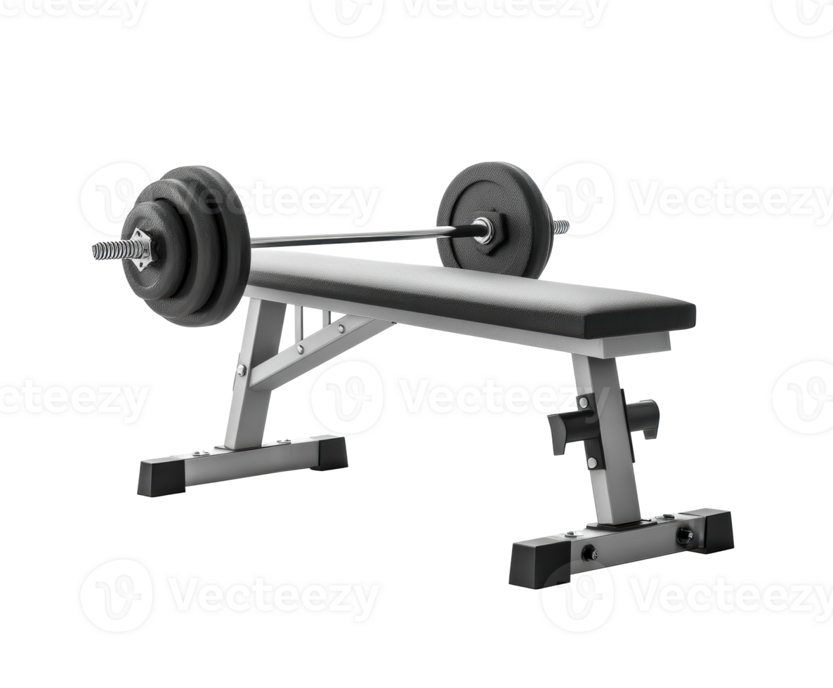 Weight bench for strength training and fitness workouts at home png
