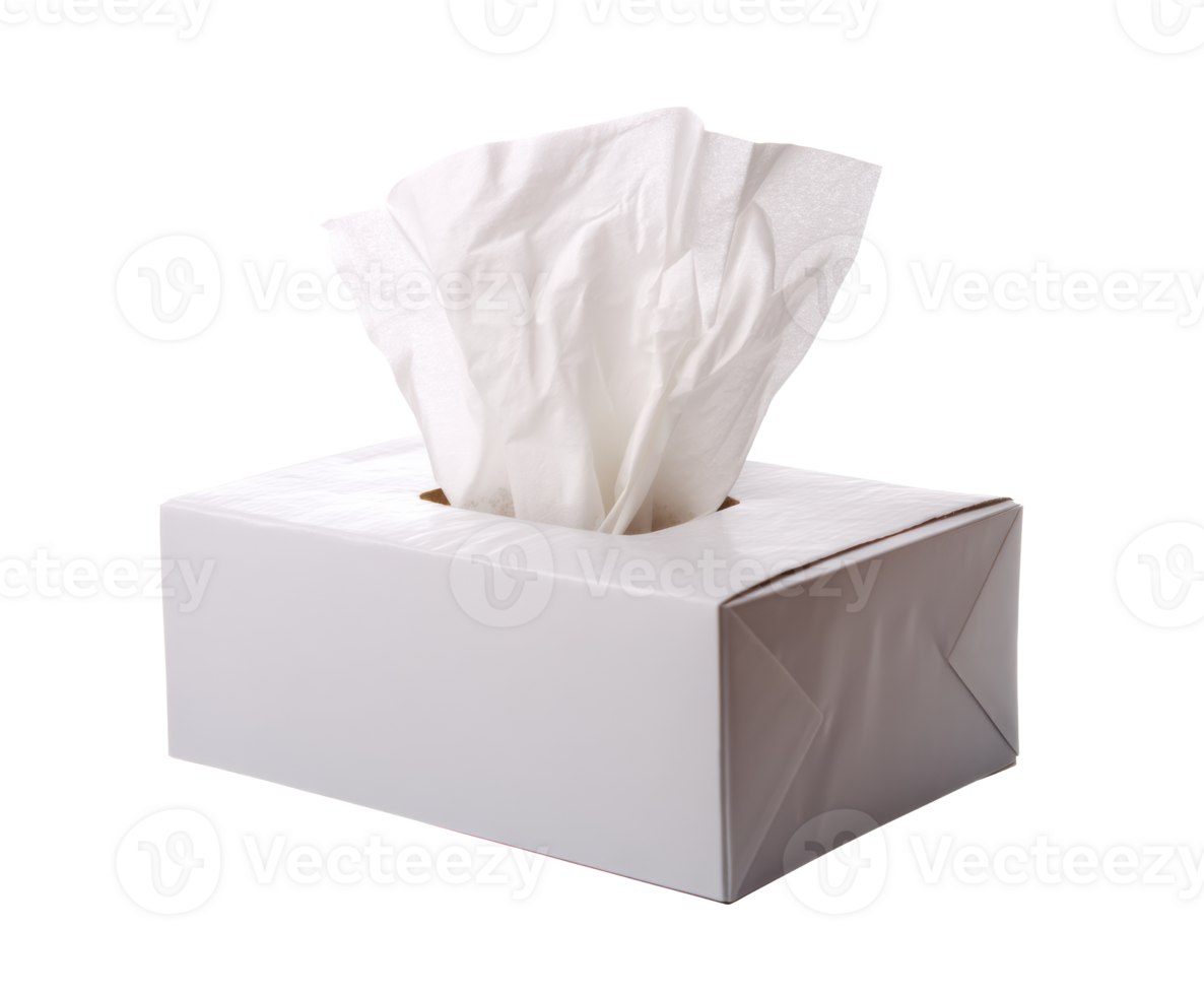 Soft tissues in a rectangular box for everyday use and hygiene png