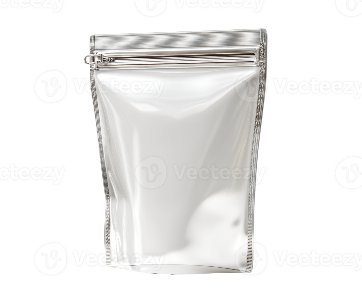 Clear resealable pouch for packaging food and snacks png