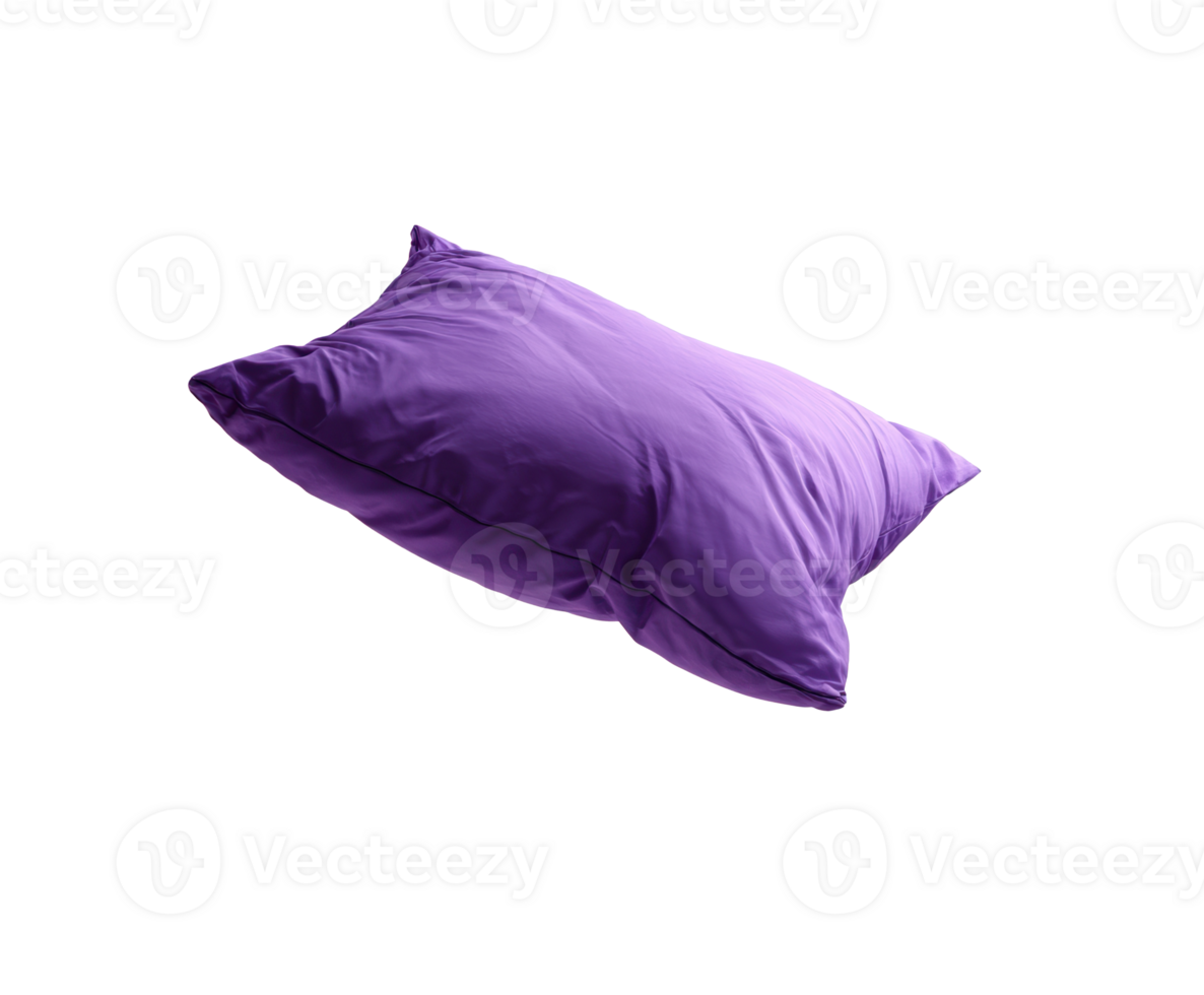 Soft purple pillow for comfort and relaxation at home png