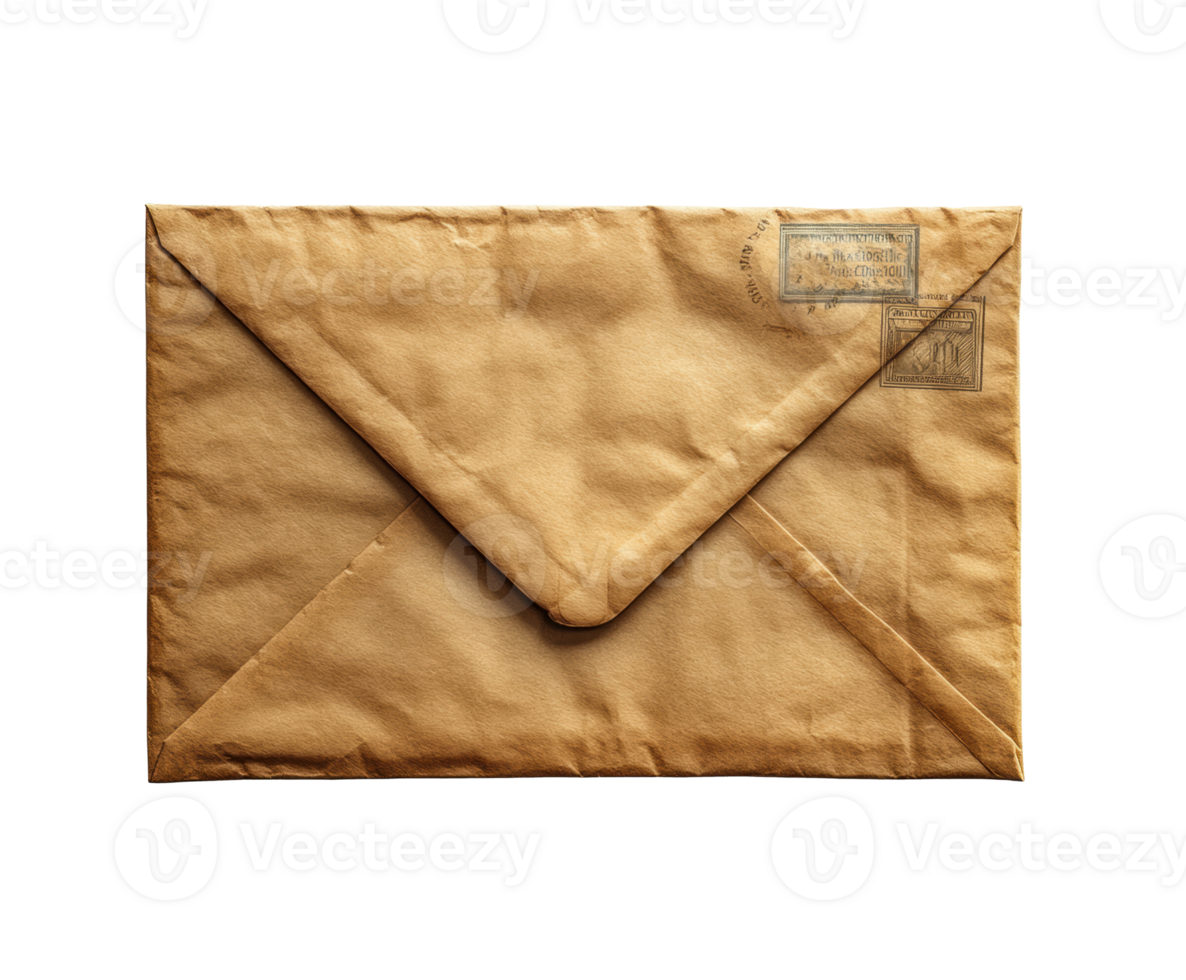 Brown envelope for sending letters and important documents png