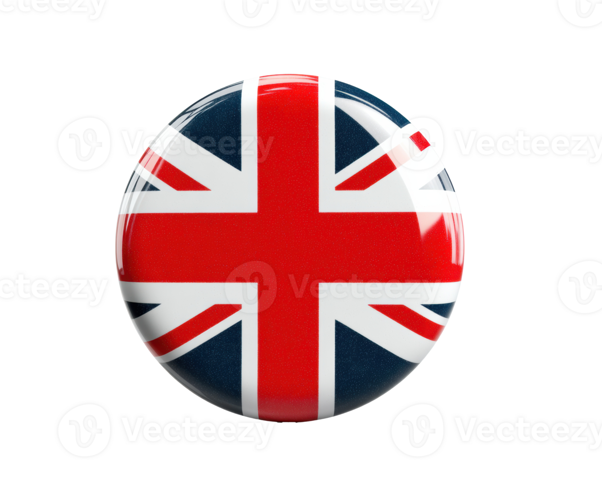 British flag button for patriotic events and decor png