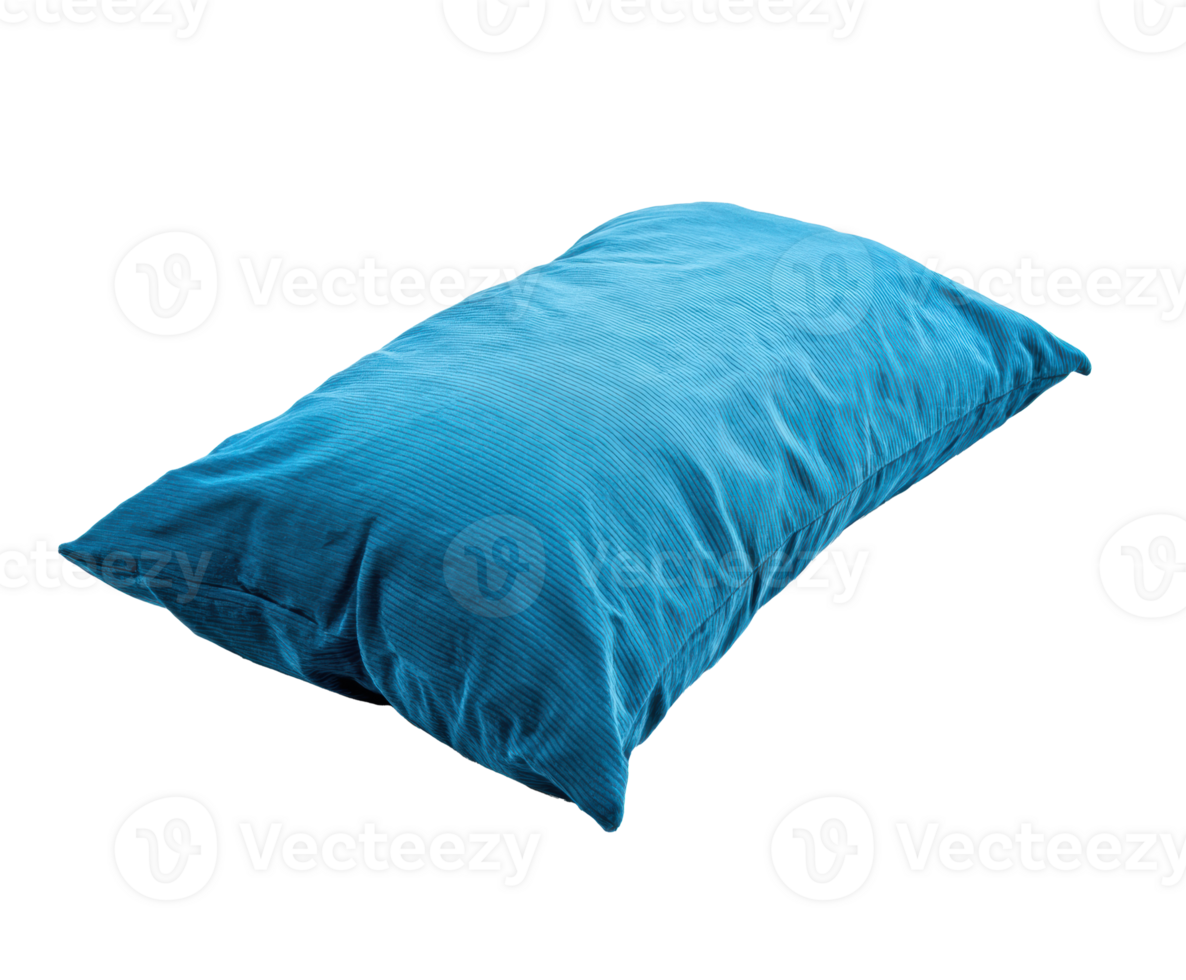 Soft turquoise pillow for comfortable sleeping and relaxation png