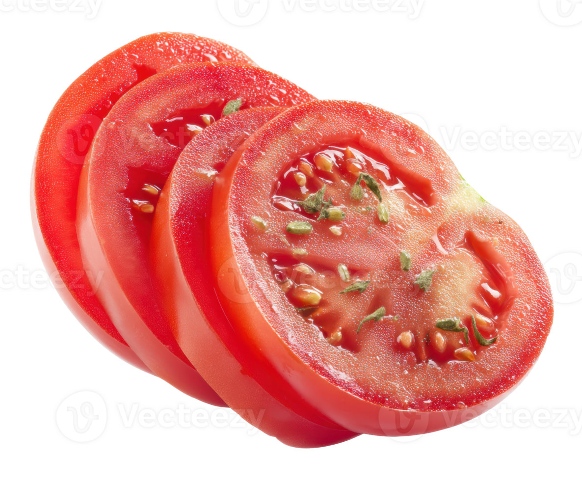 Sliced ripe tomatoes for fresh salads and cooking png