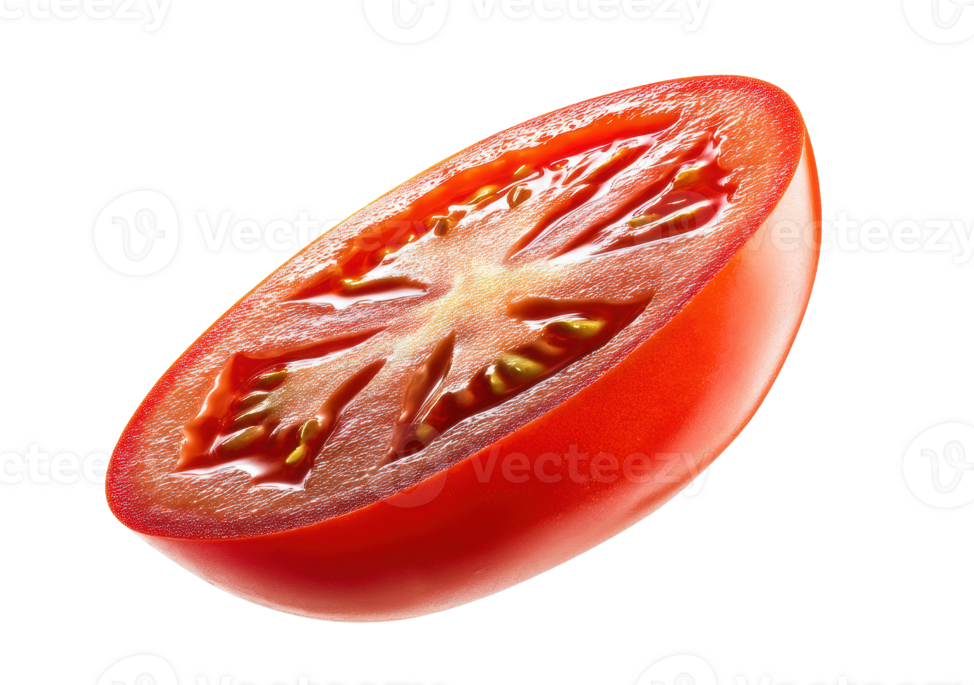 Fresh and juicy tomato half for culinary presentation and recipes png
