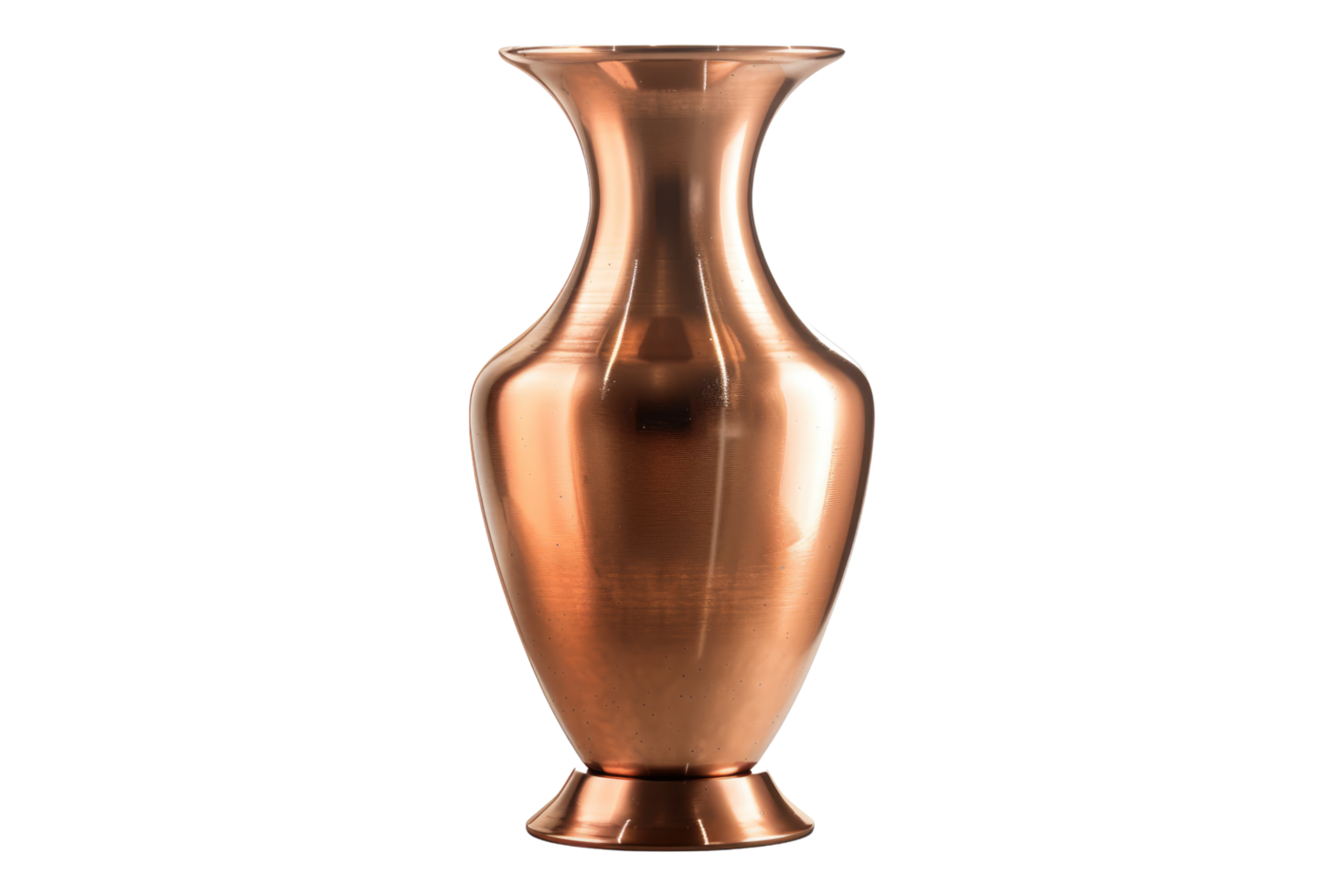 Cooper vase isolated on transparent background png