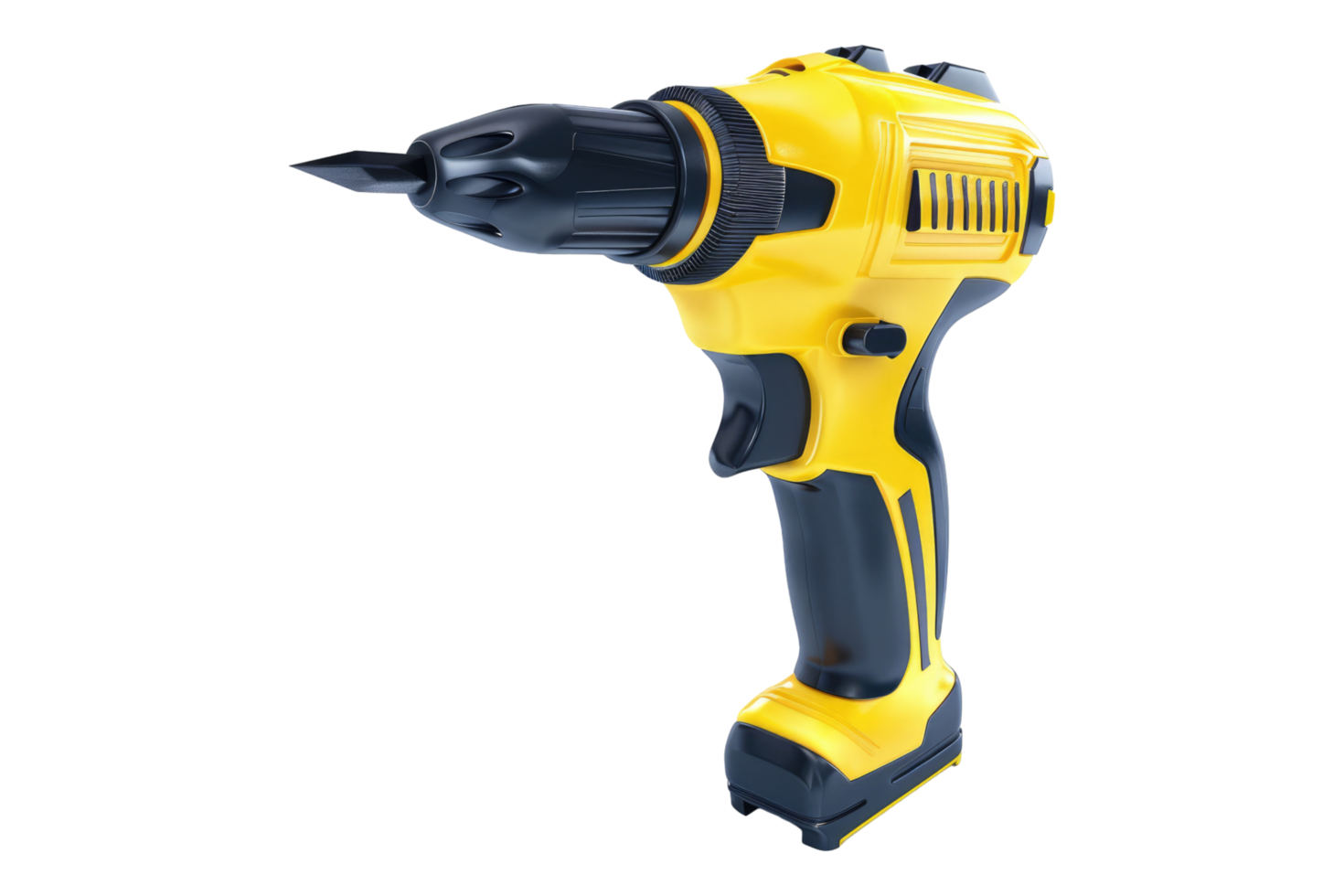 Cordless electric screwdriver isolated on transparent background png