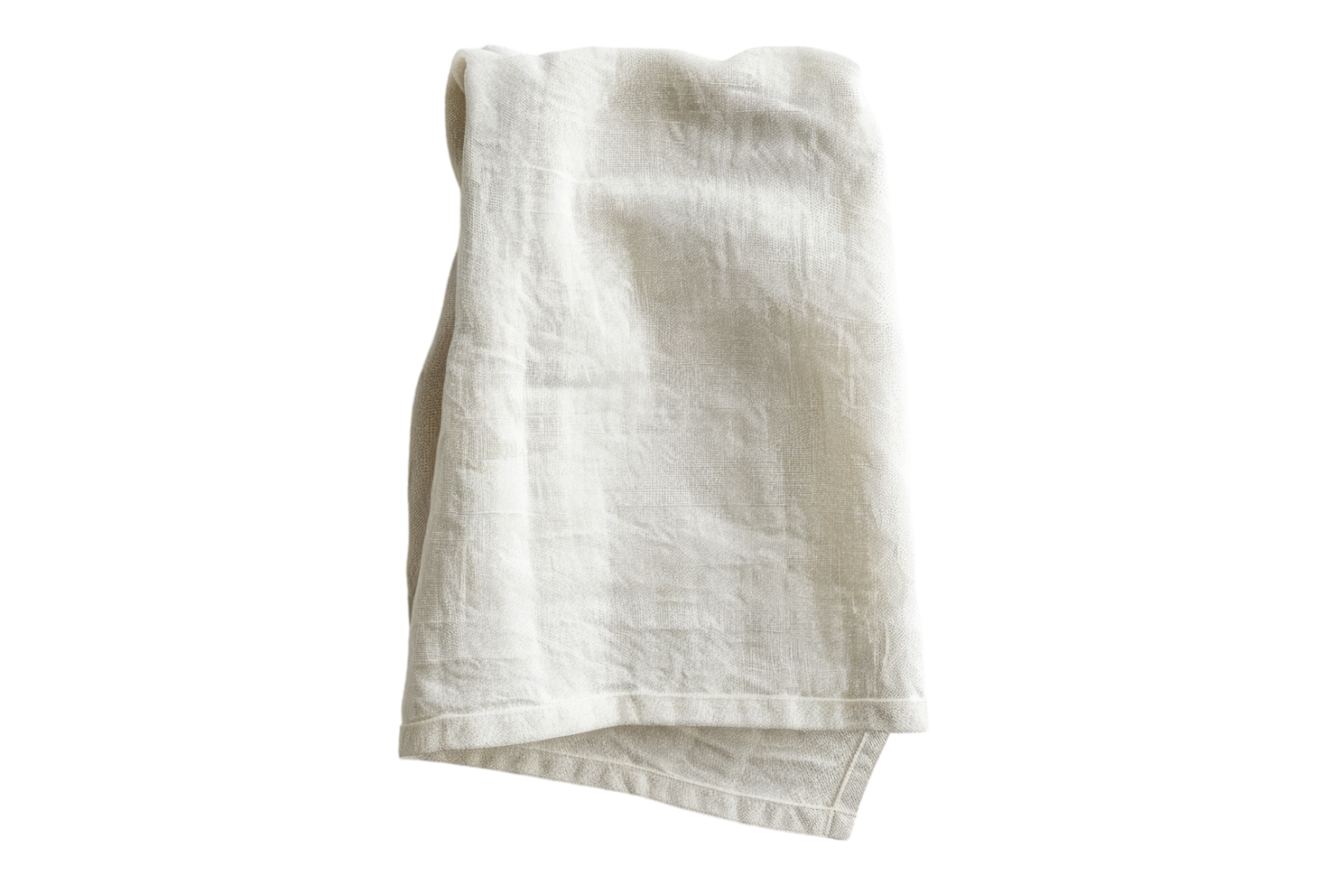 Crisp kitchen towel isolated on transparent background png