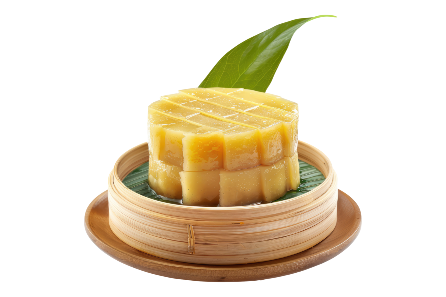 Da lon with vietnamese steamed layer cake isolated on transparent background png