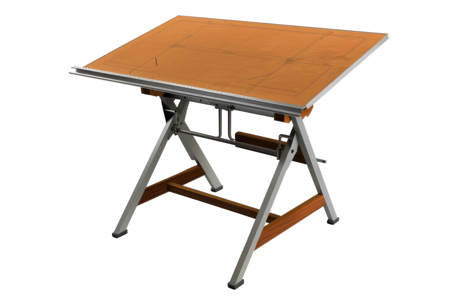 Drafting table isolated on transparent background png