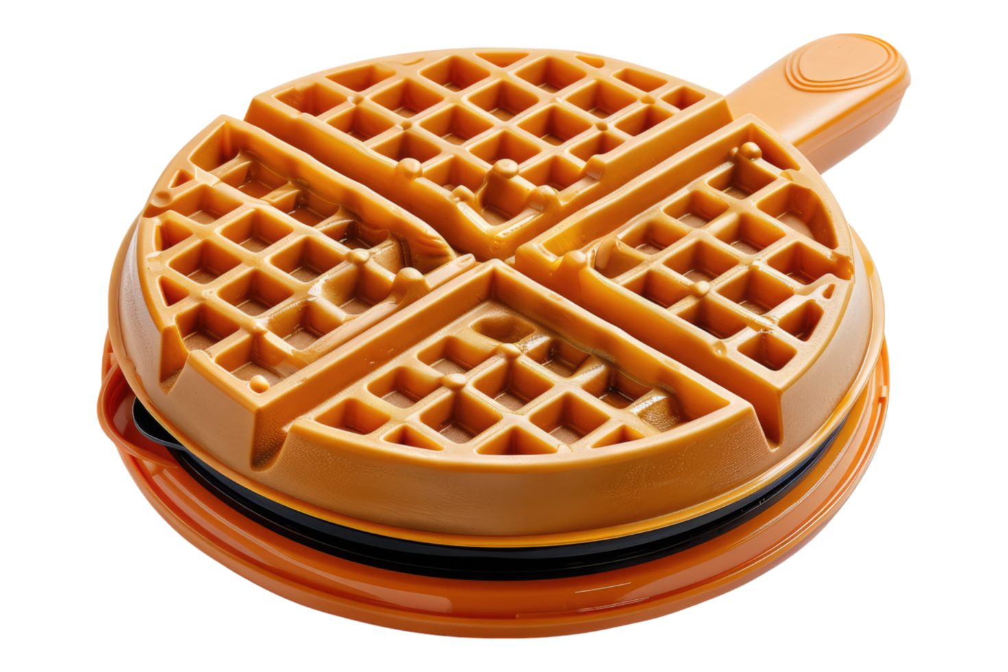 Electric waffle maker isolated on transparent background png