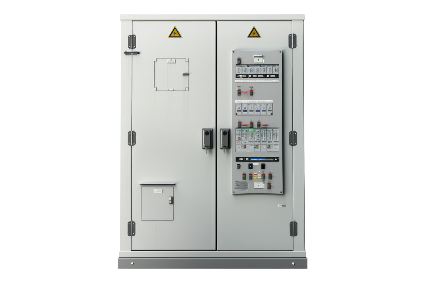 Electrical control cabinet isolated on transparent background png