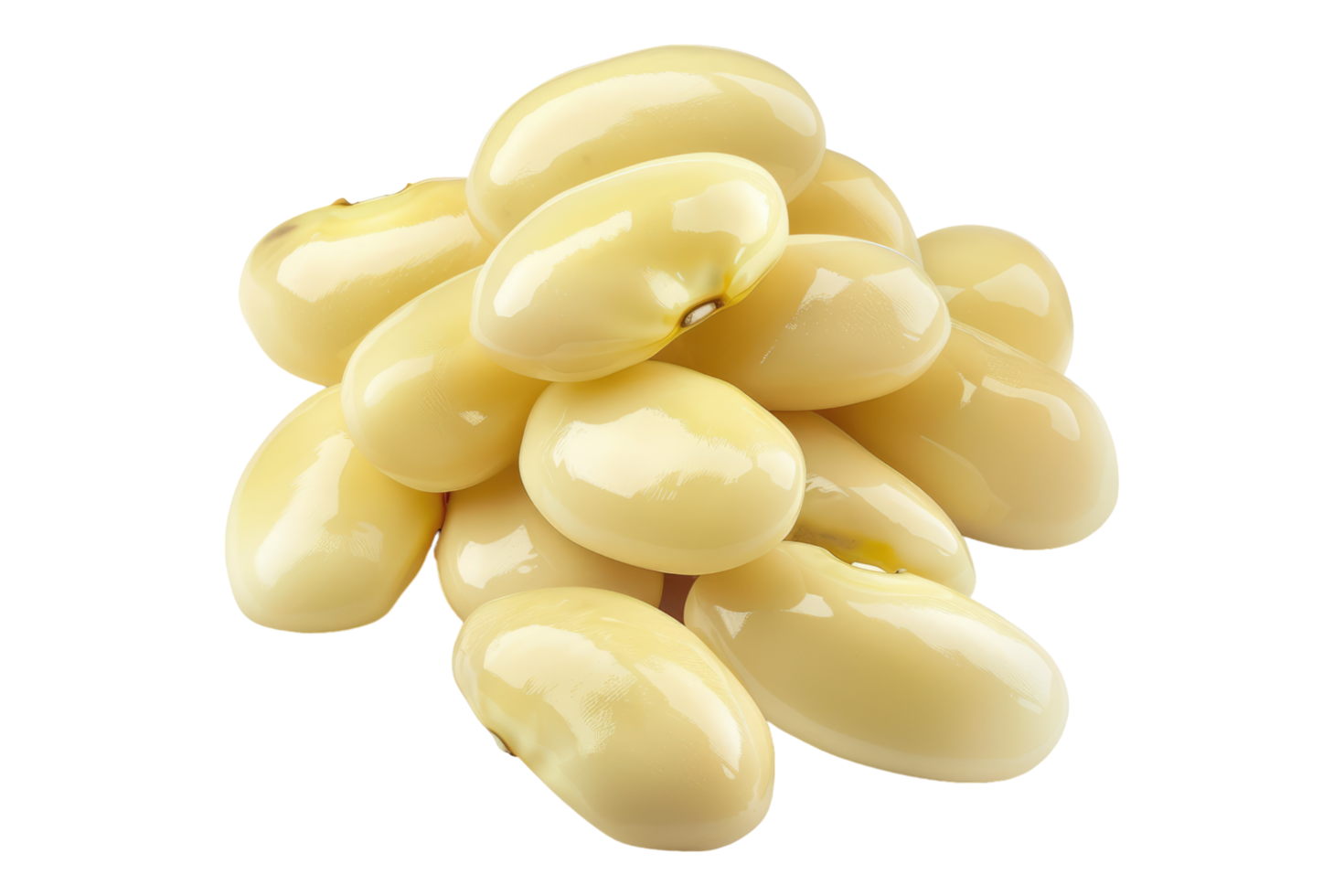 Butter beans isolated on transparent background png