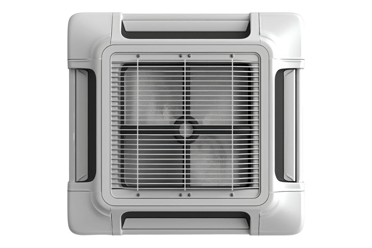 Ceiling cassette air conditioning units isolated on transparent background png