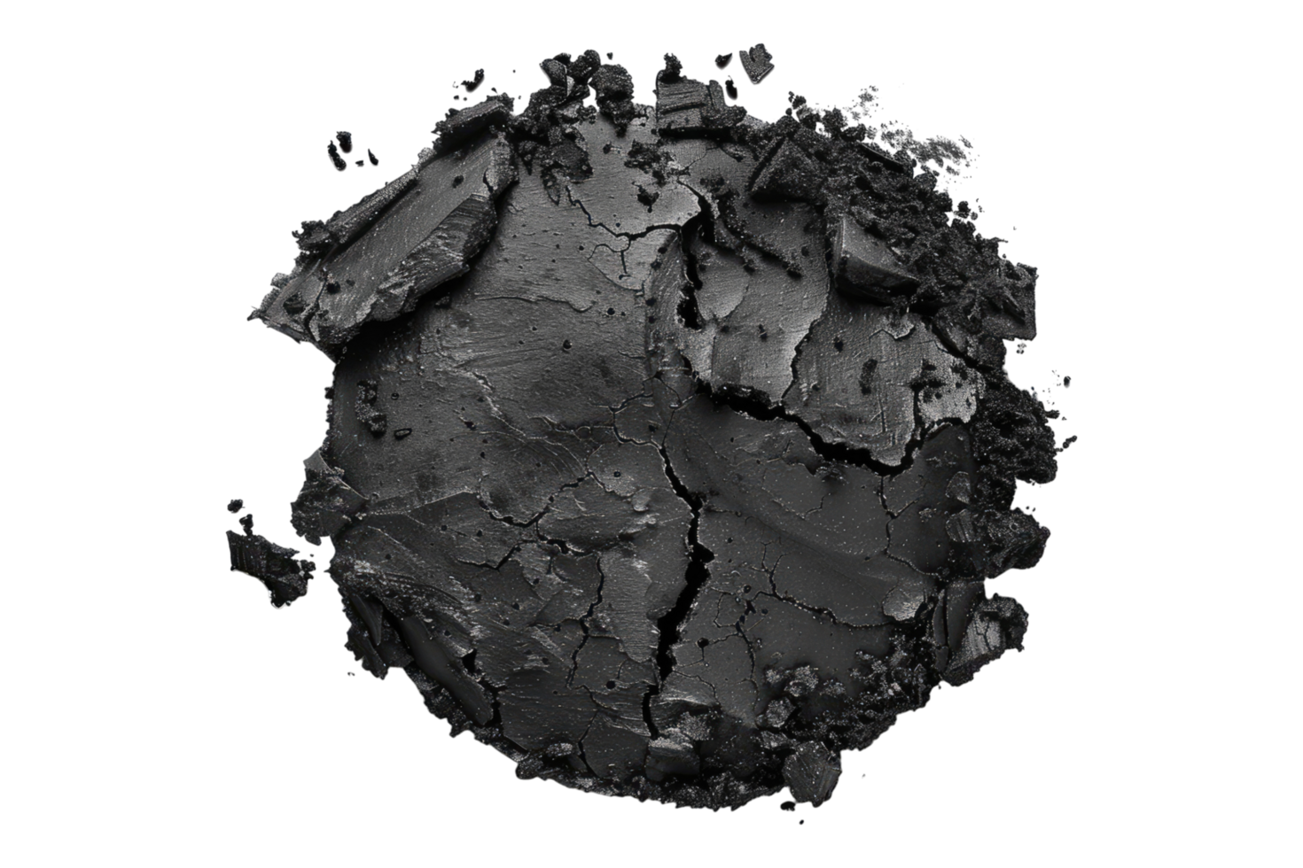 Charcoal paste isolated on transparent background png