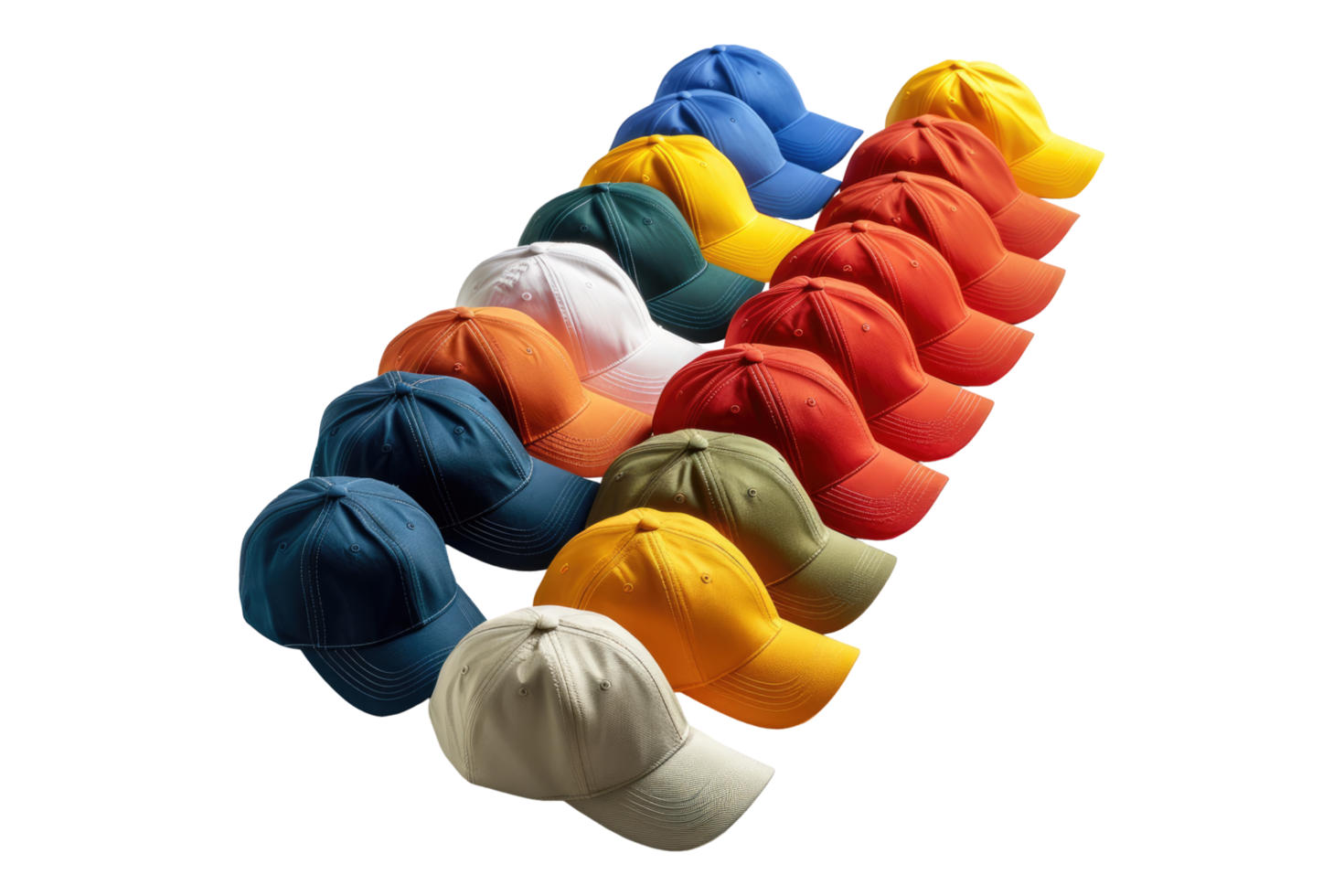 Colored baseball cap isolated on transparent background png