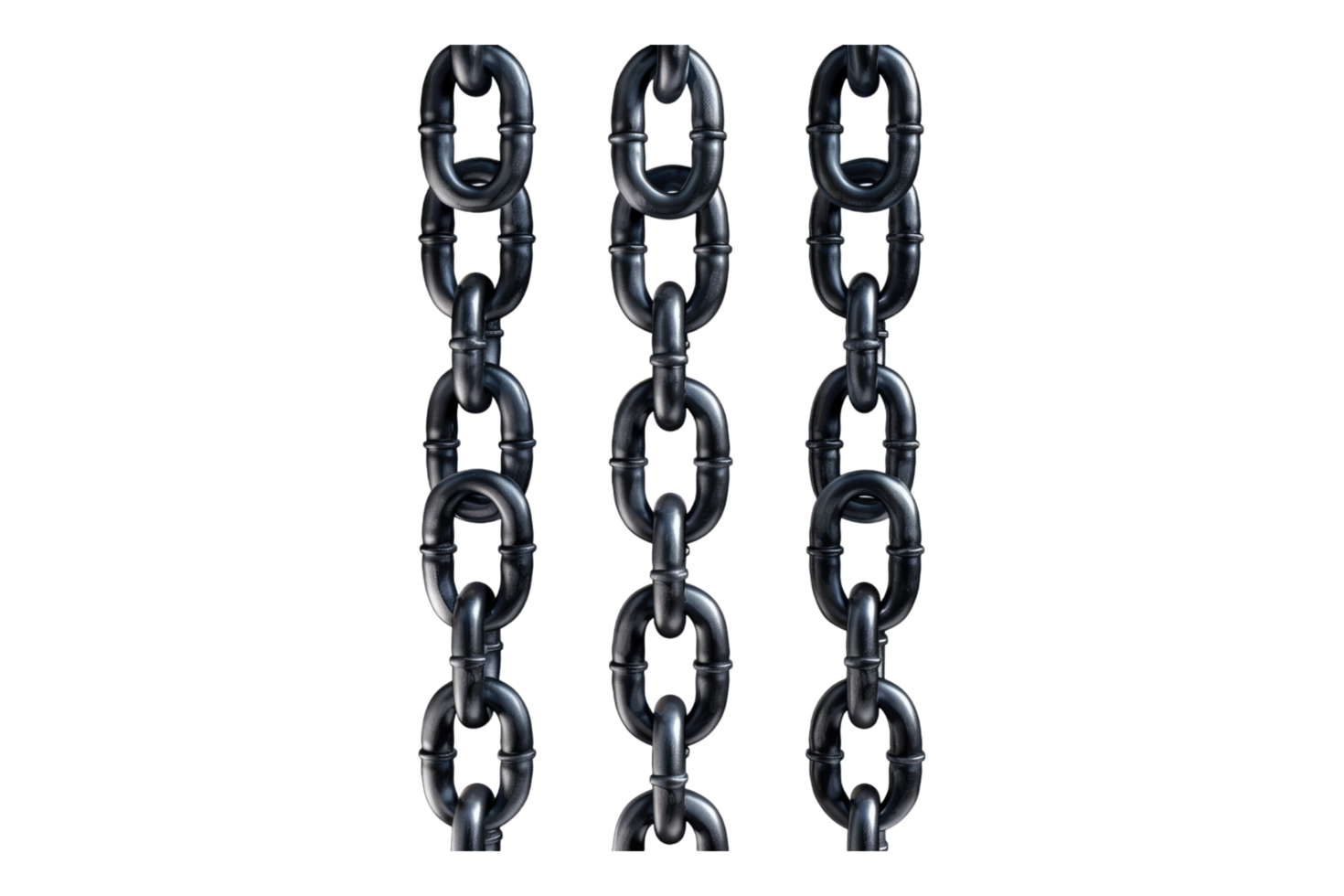 Connecting chains isolated on transparent background png