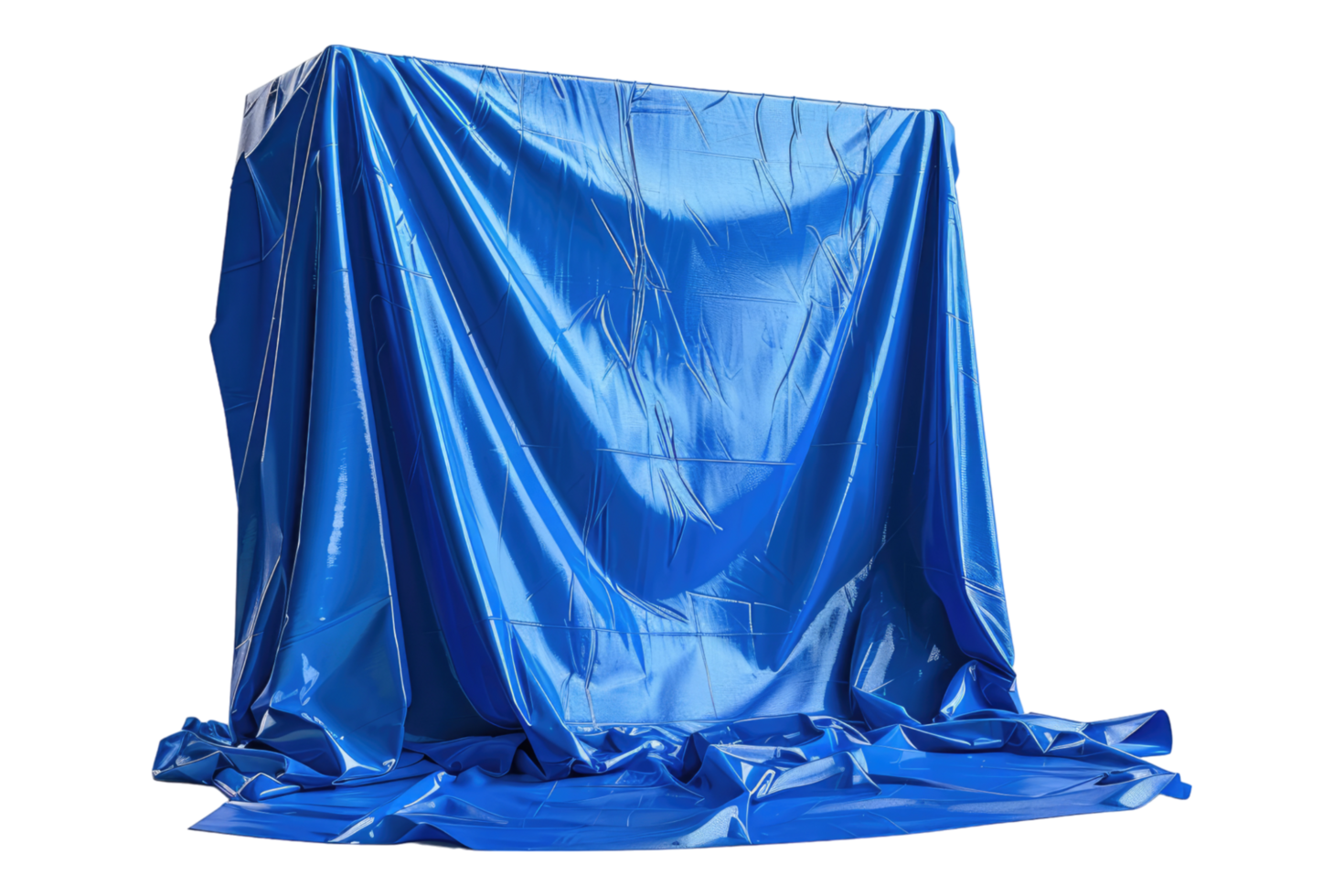 Construction tarpaulin isolated on transparent background png
