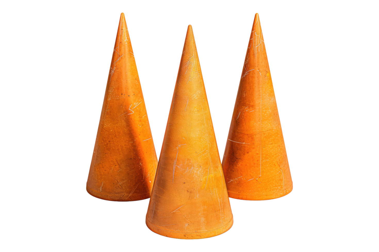Cones for drill and training isolated on transparent back ground png