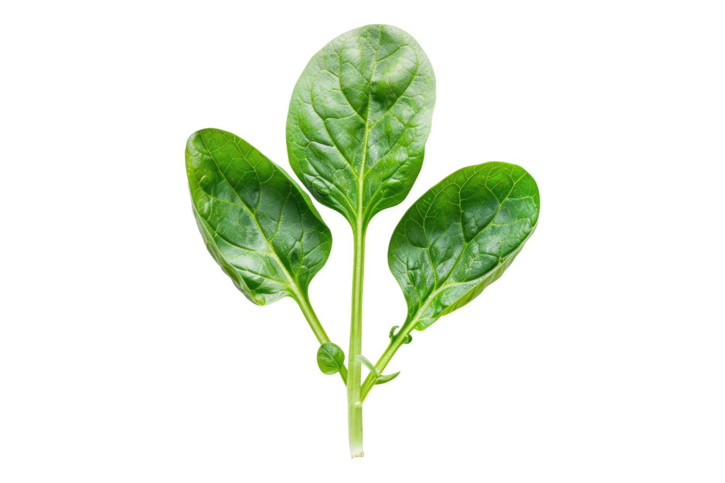 Fresh spinach isolated on transparent background png