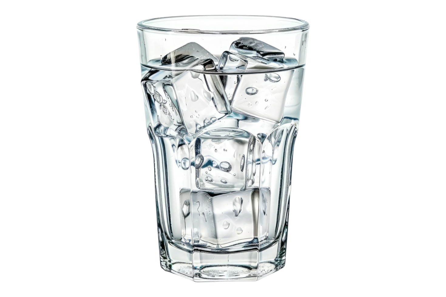 Full glass of fresh cool isolated on transparent background png