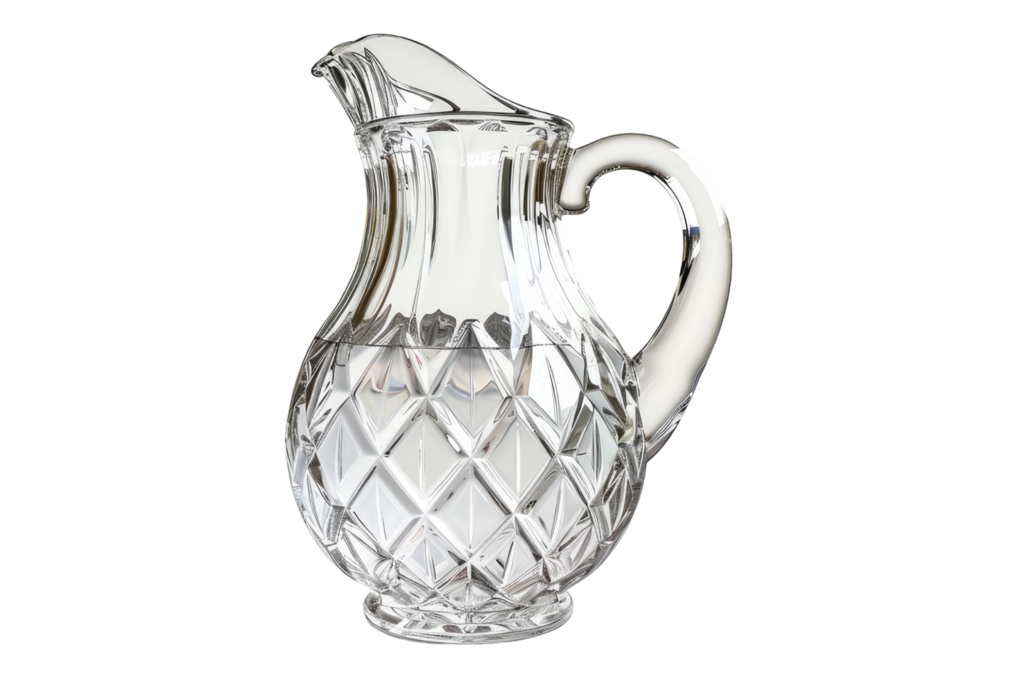 Glass jug isolated on transparent background png