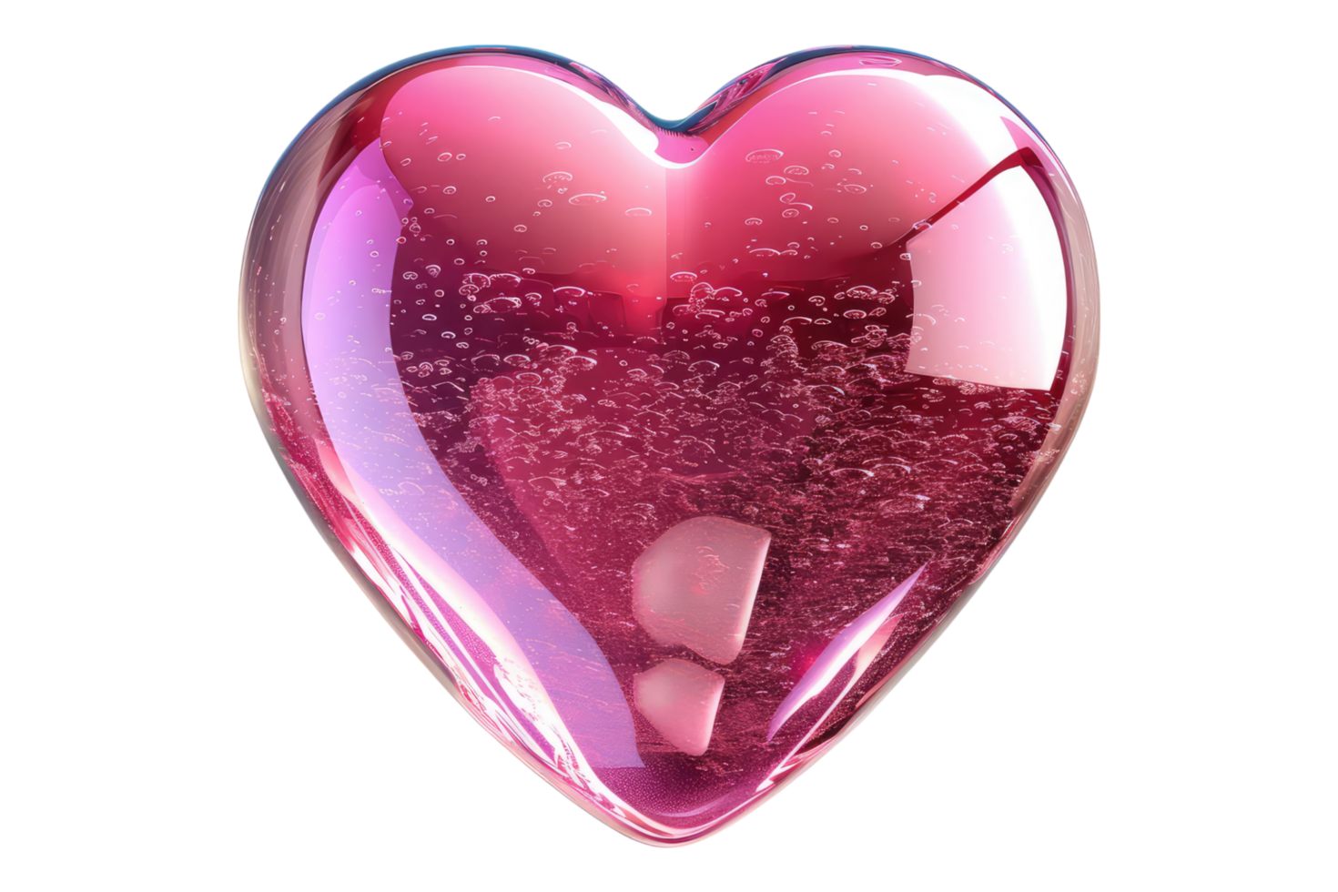 Colorful heart shape jelly isolated on transparent background png