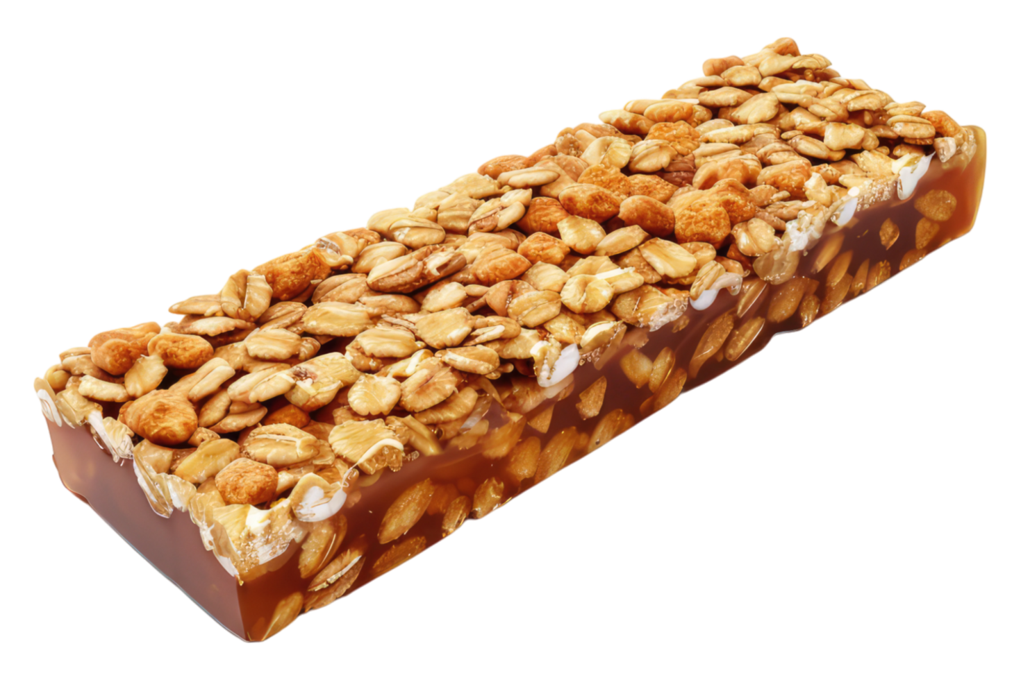 Granola snake bar isolated on transparent background png