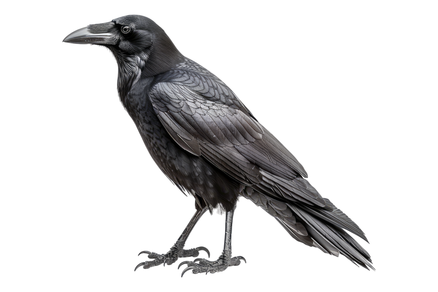 Crow isolated on transparent back ground png