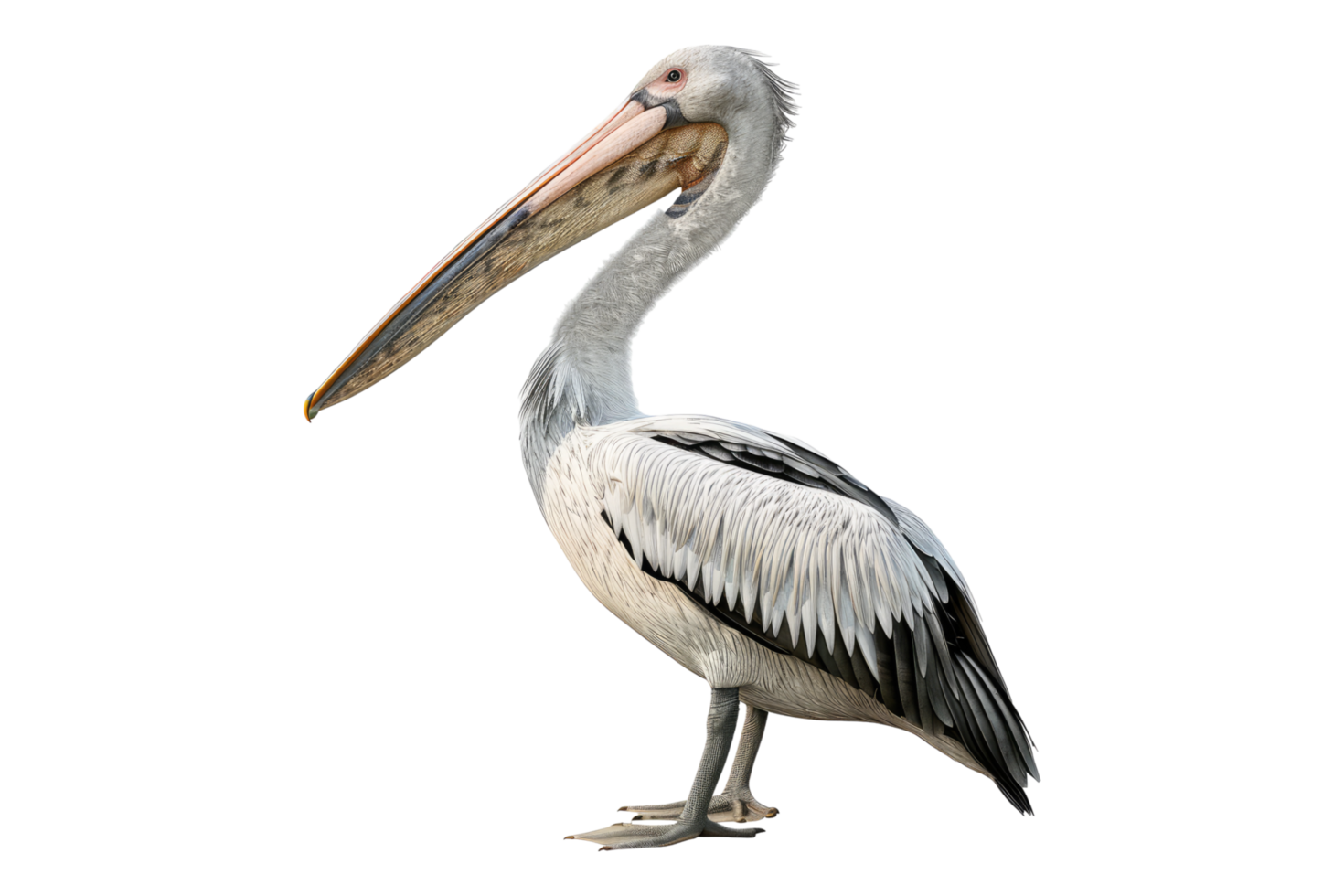 Majestic Pelican isolated on transparent background png