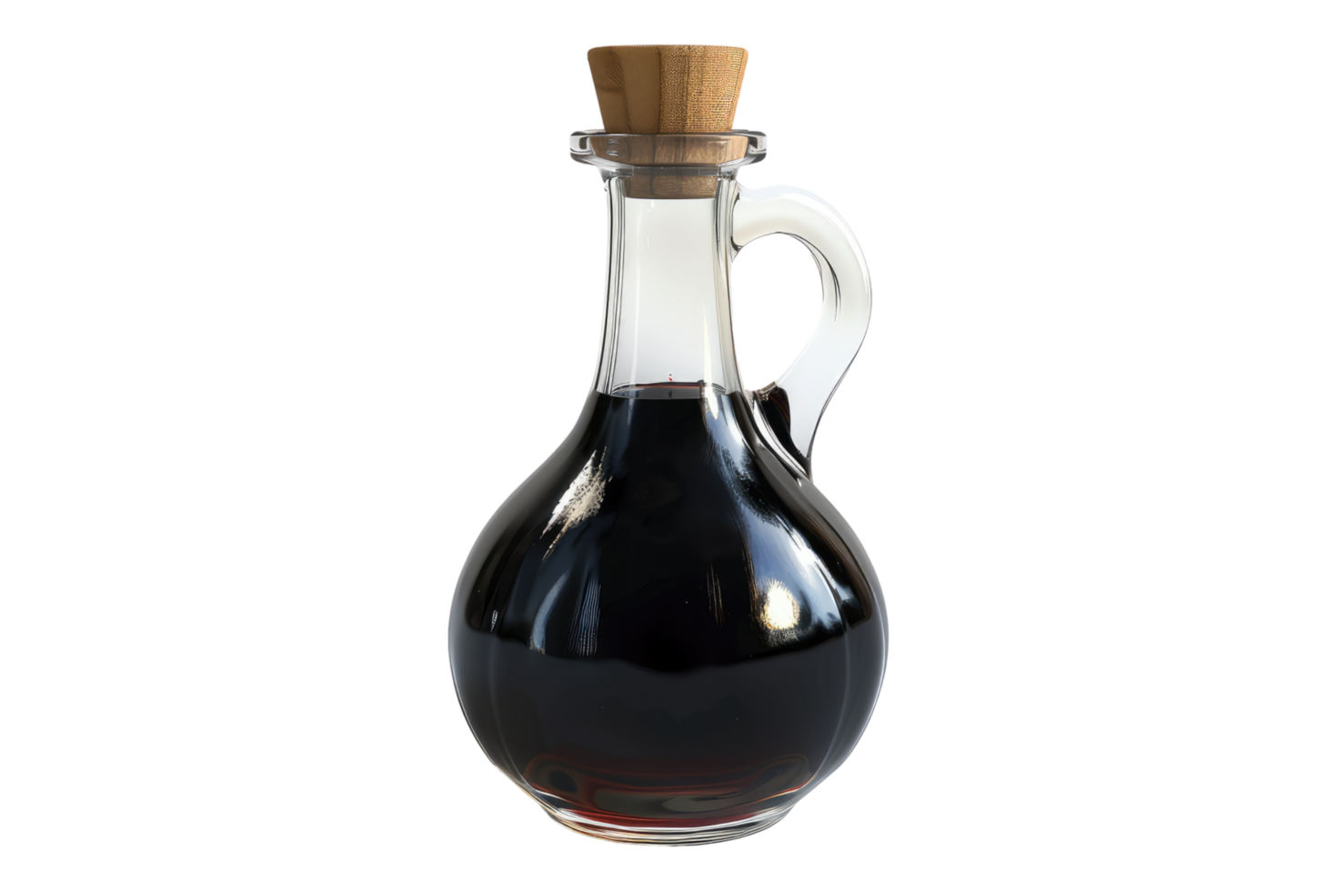 A bottle of wine with a wooden stopper png