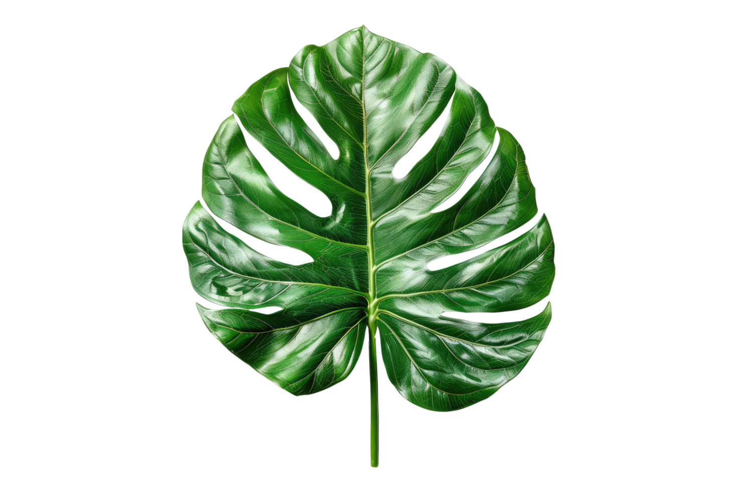 Natural of beautiful tropical leaves isolated on transparent background png