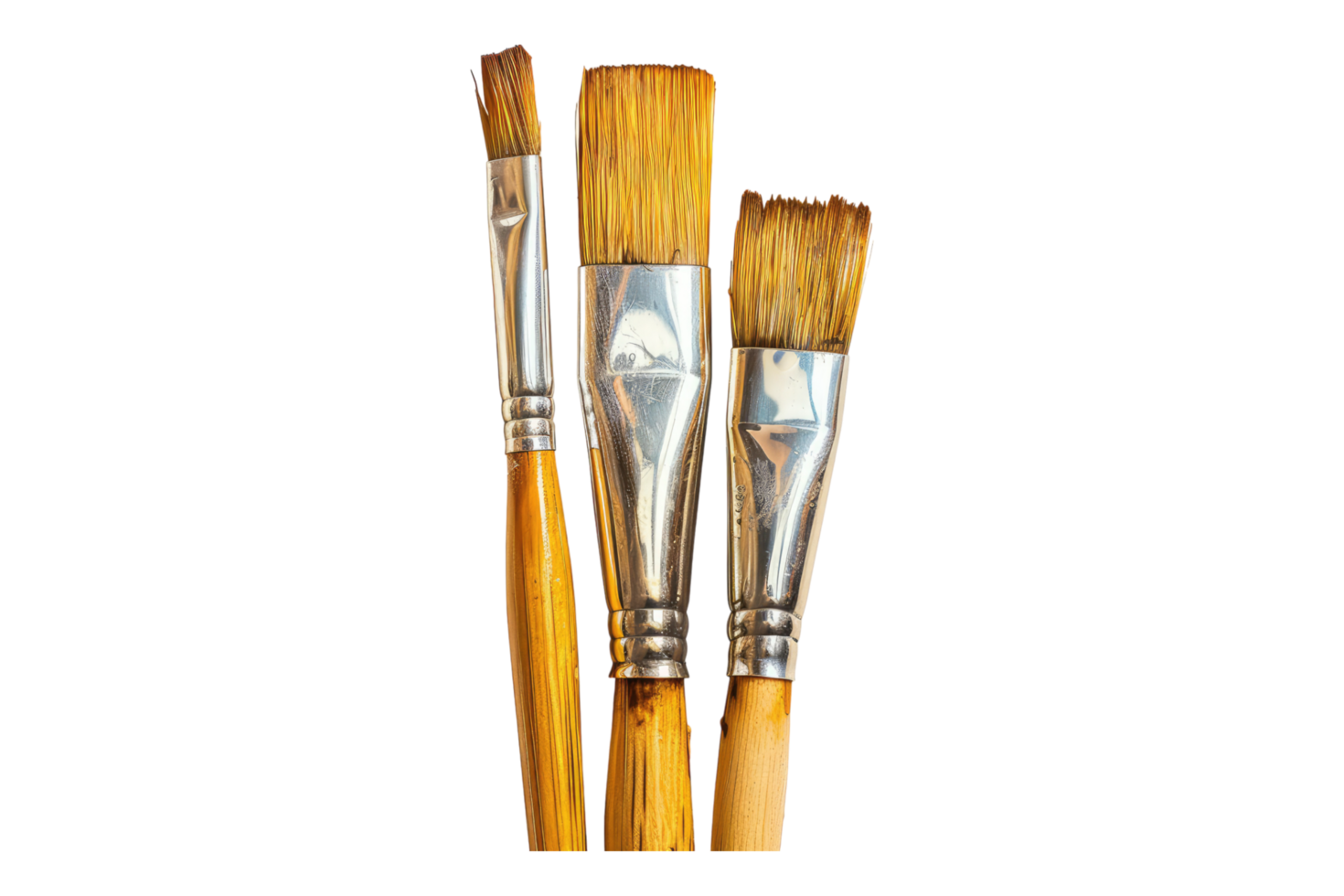 Paintbrushes isolated on transparent background png