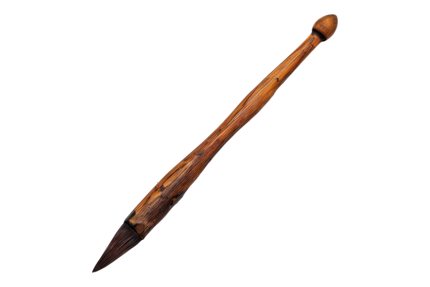 Wooden painting tool isolated on transparent background png