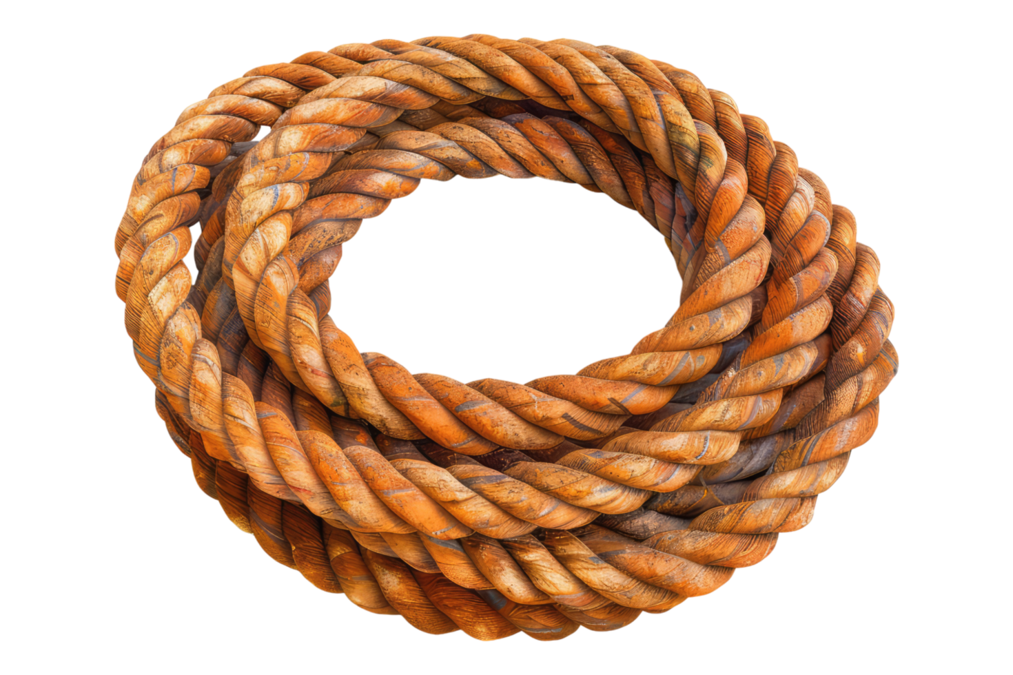 Battle rope isolated on transparent background png