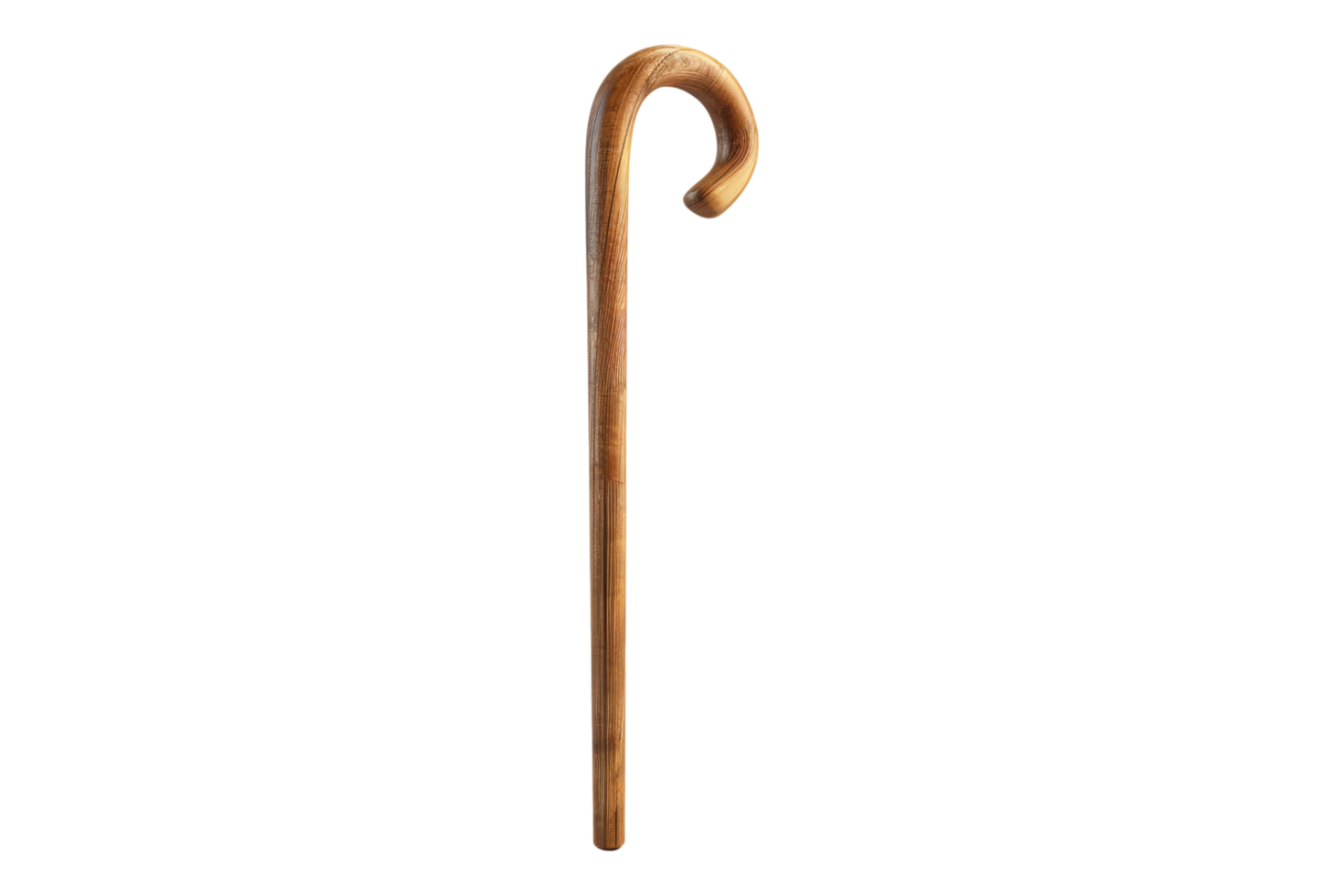 wooden walking stick isolated on transparent background png