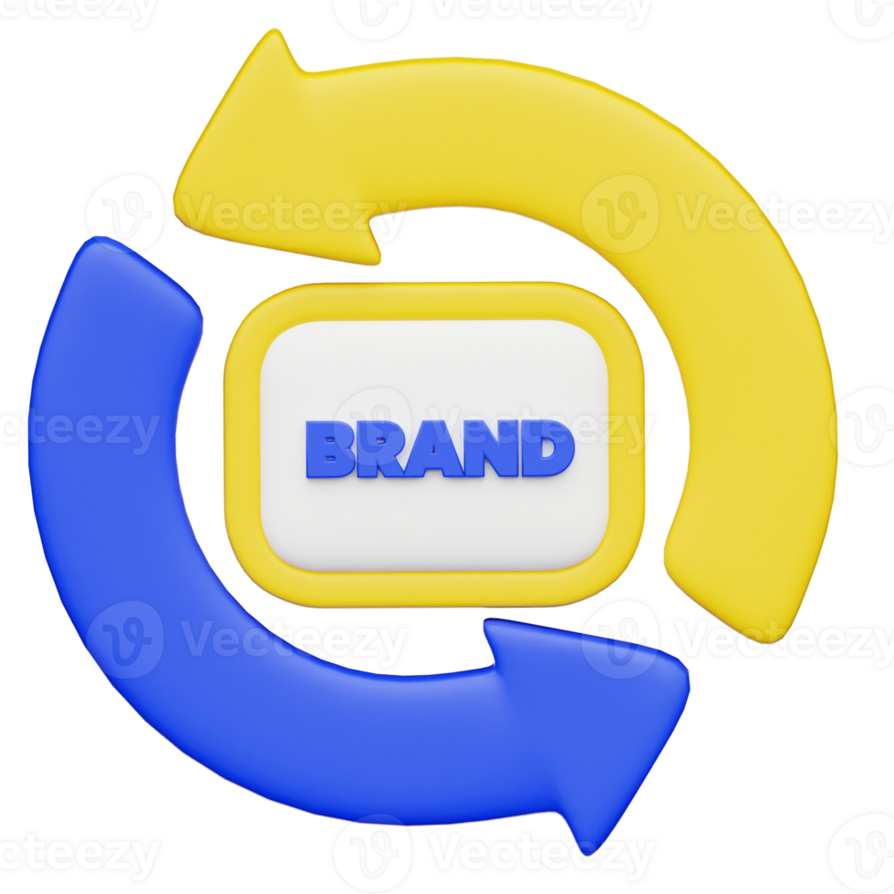 Rebranding 3D Illustration png