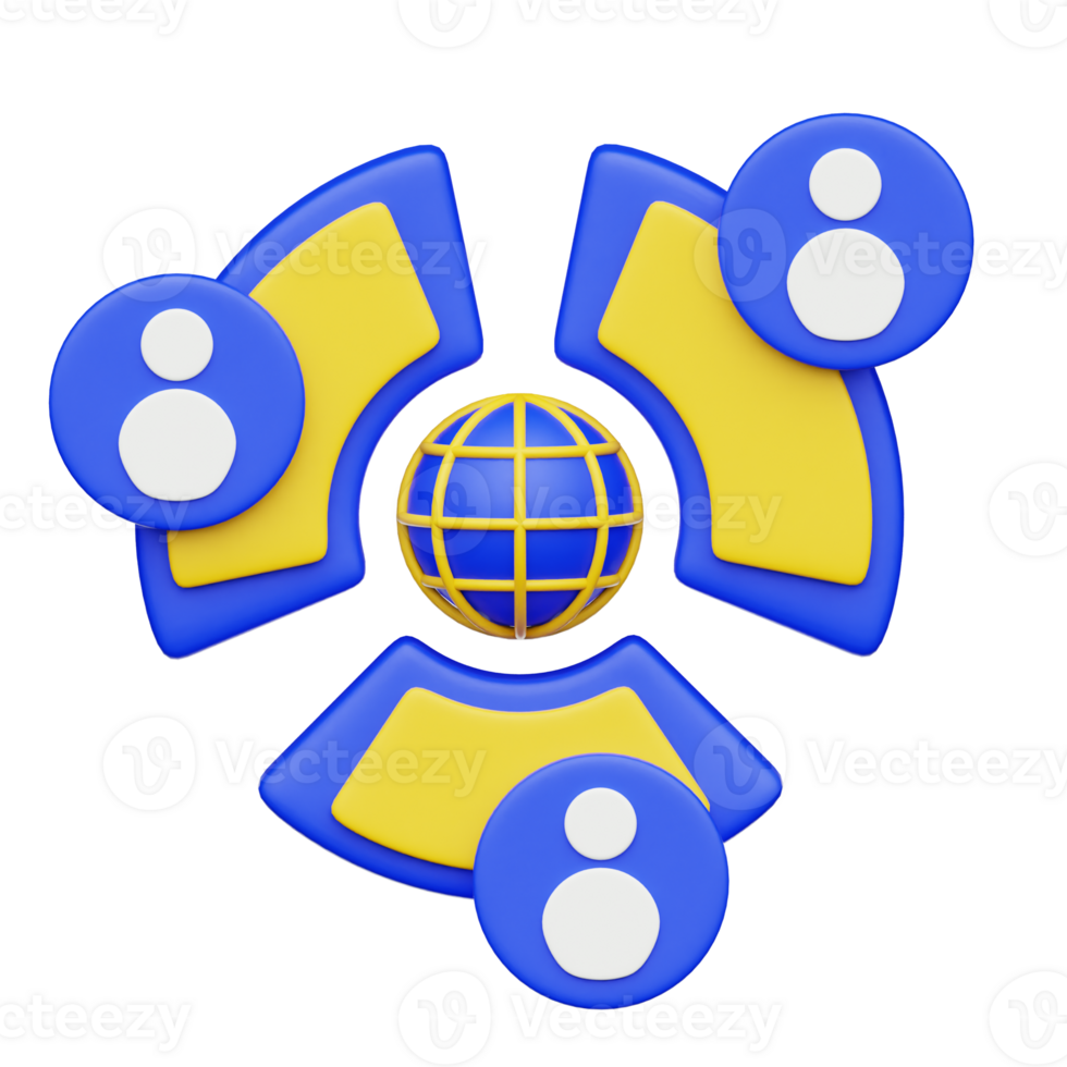 customer segmentation 3D Illustration png