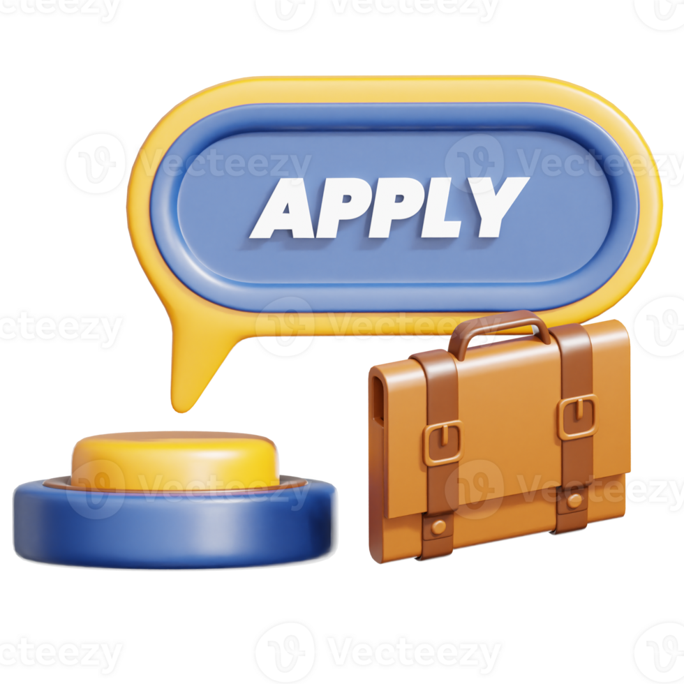 Apply 3D Illustration png