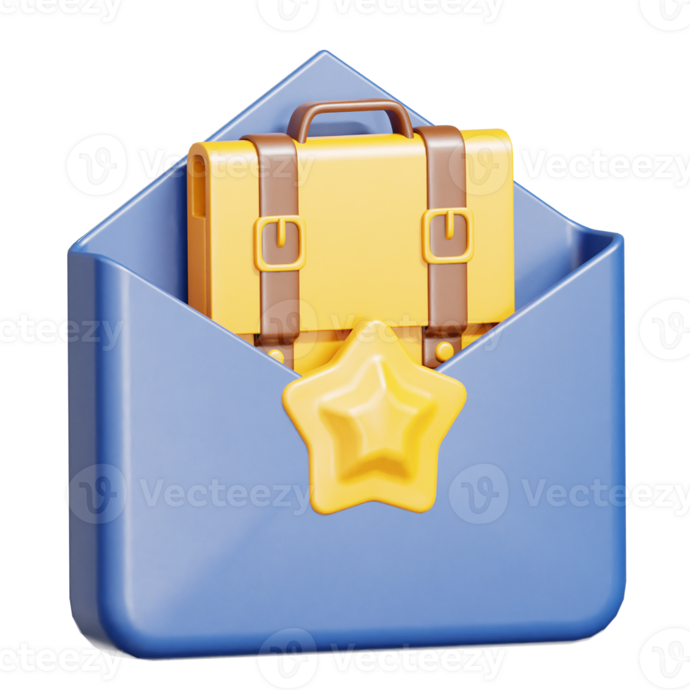 Jobsmail 3D Illustration png