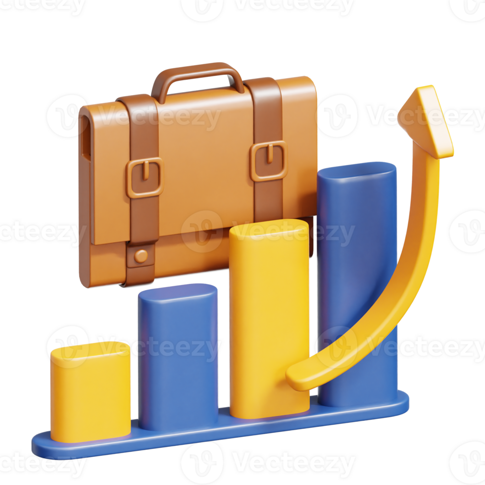 Career Growth 3D Illustration png