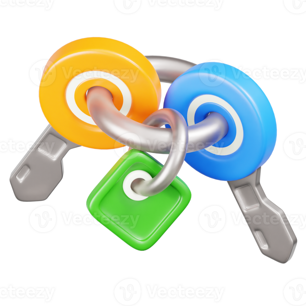 Key Lock 3D Illustration png