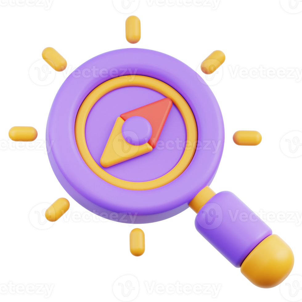 Discover 3D Illustration png