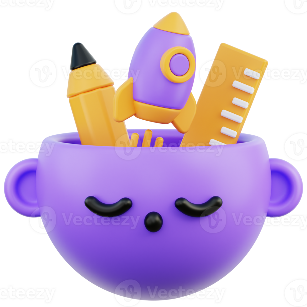 Creative Thinking 3D Illustration png