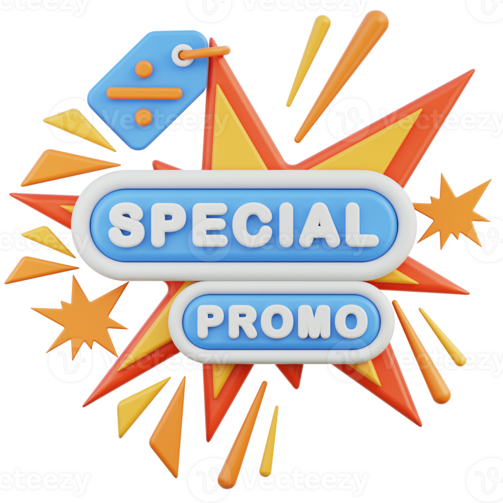 Special Promo 3D Illustration png