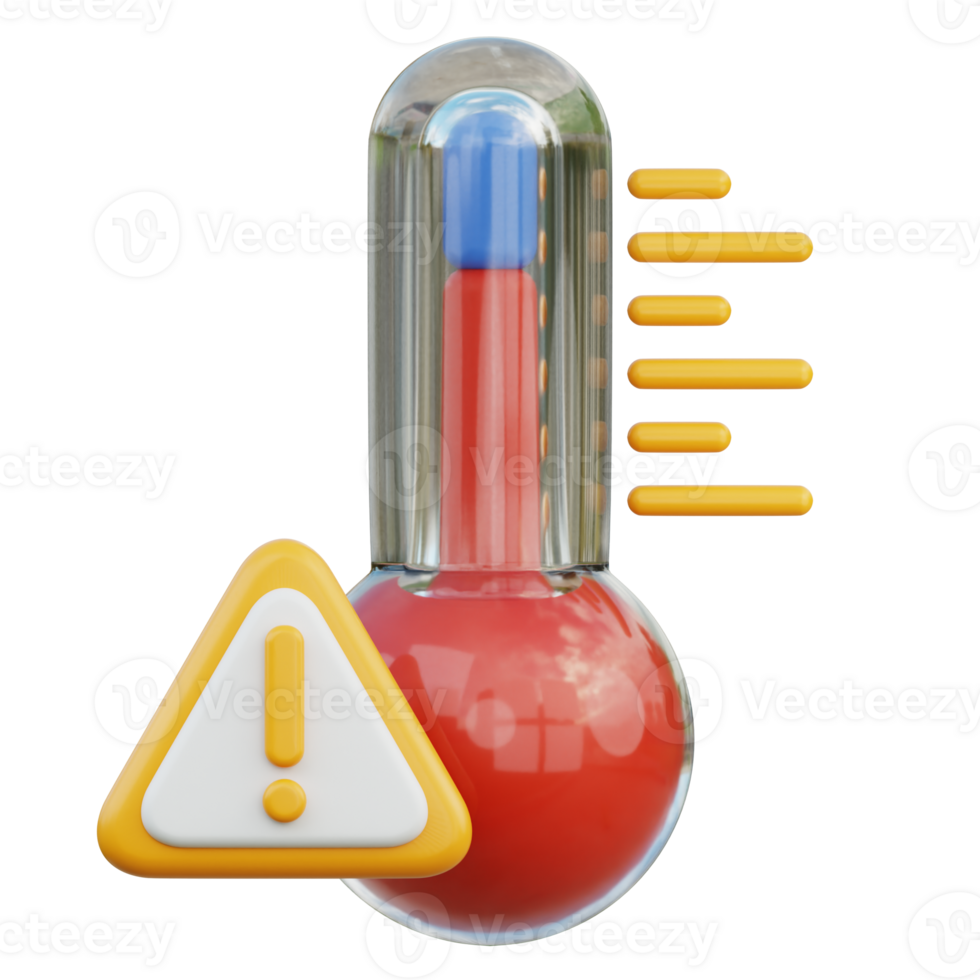High Temperature 3D Illustration png