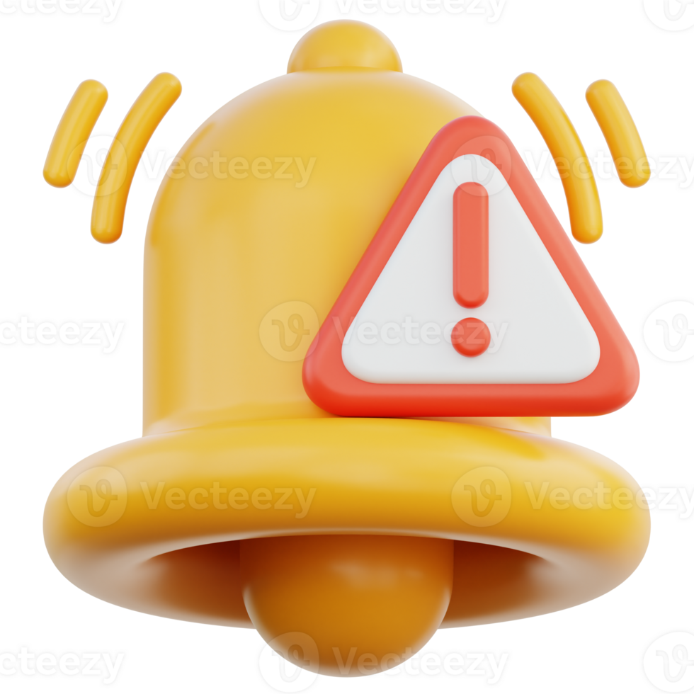 Notification Alert 3D Illustration png