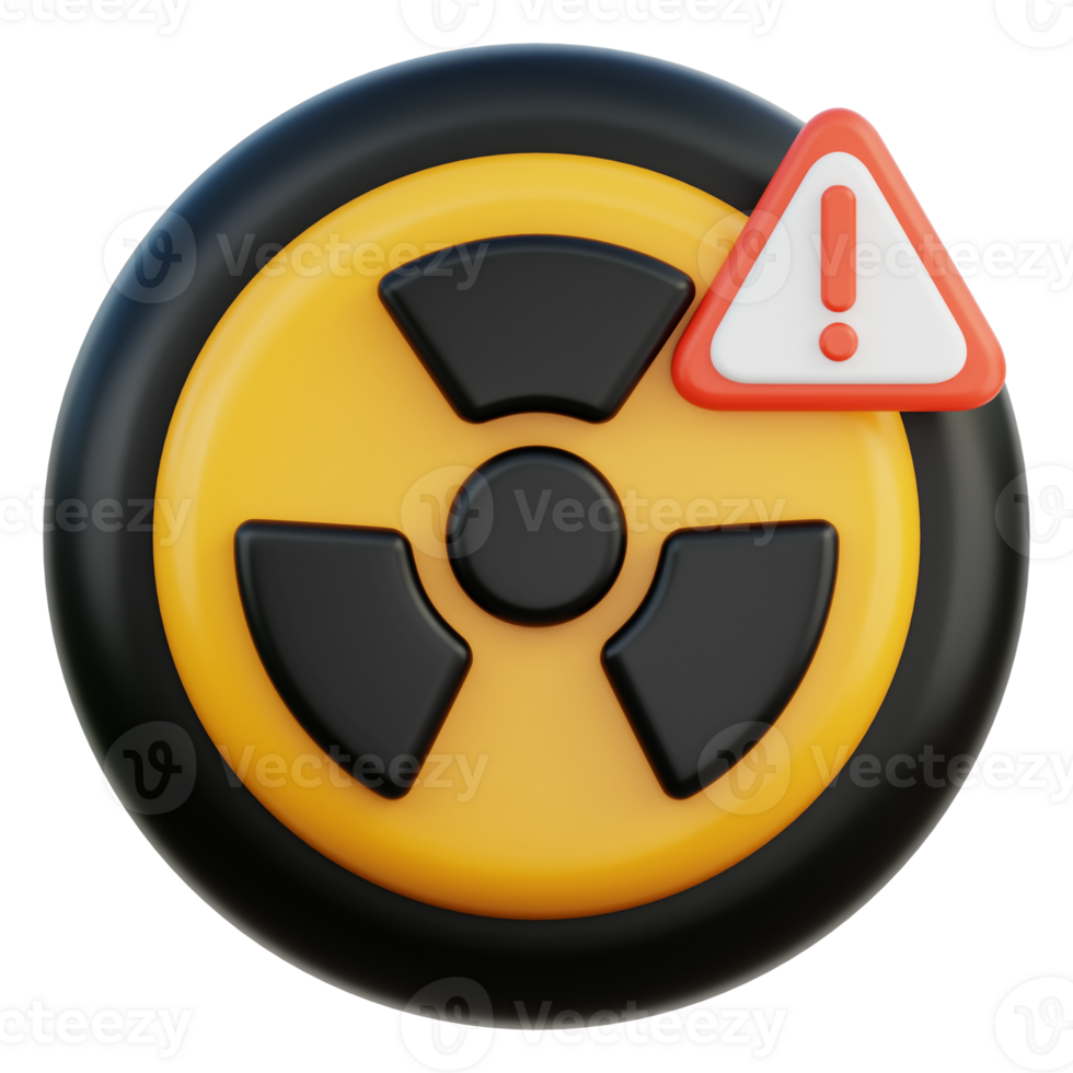 Radioactive 3D Illustration png