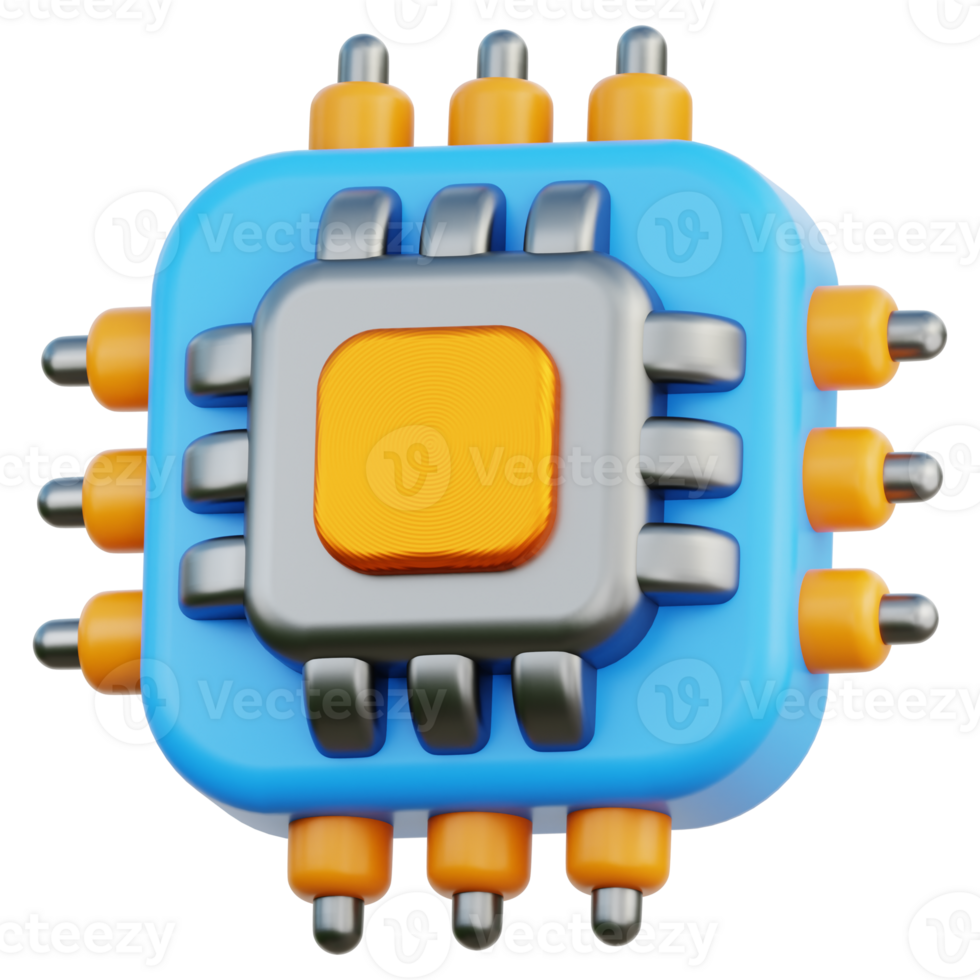 Chip 3D Illustration png
