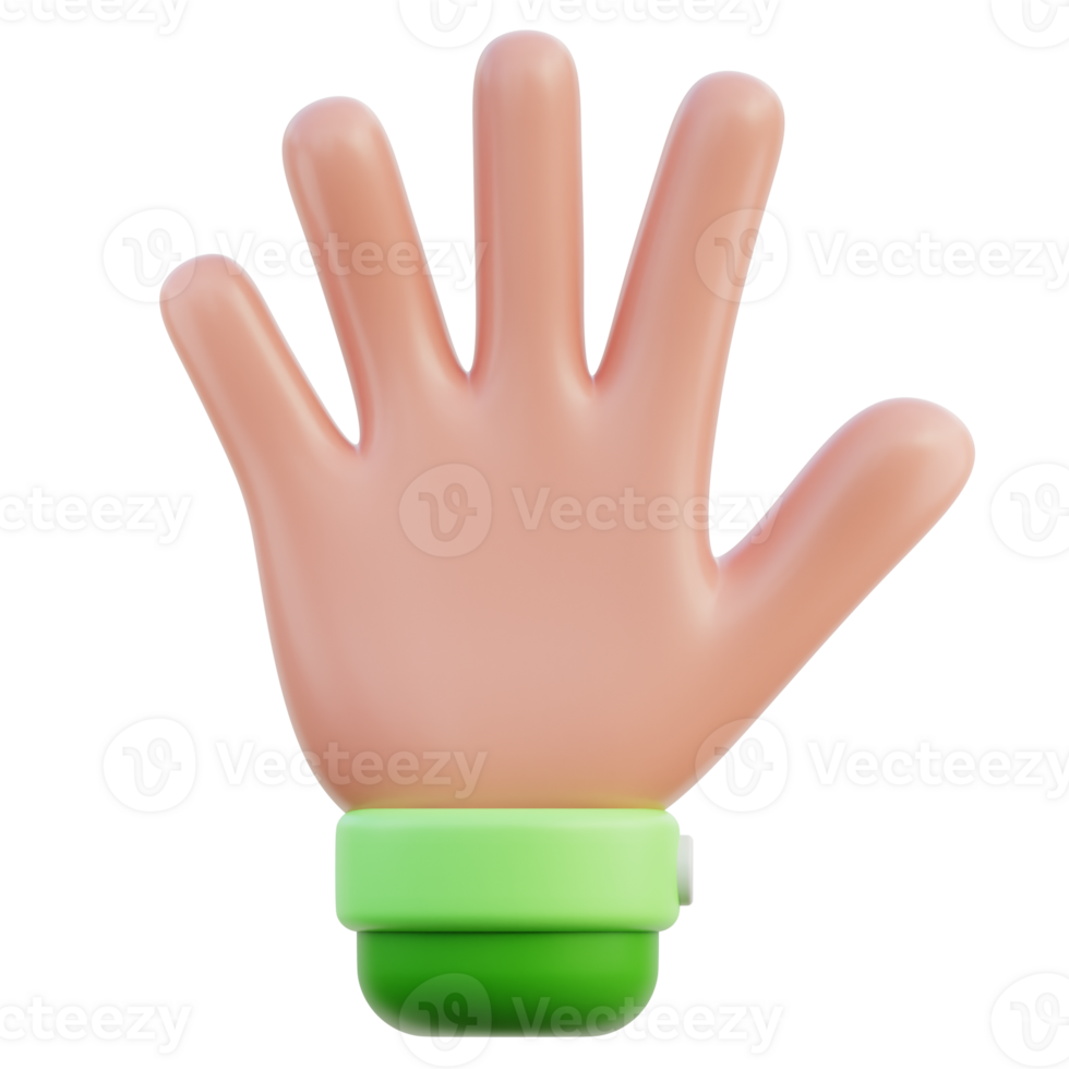 Open Hand 3D Illustration png